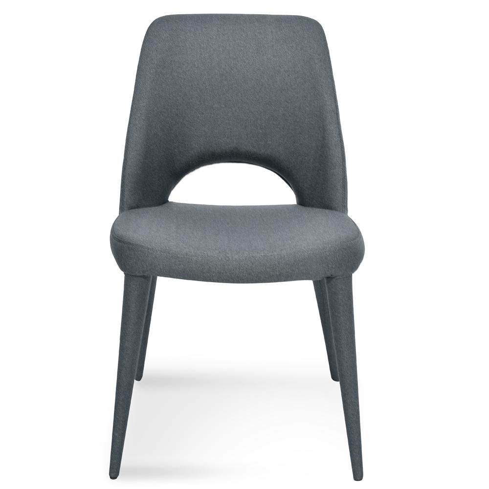 Mia Fabric Dining Chair - Gunmetal Grey - Dining Chairs