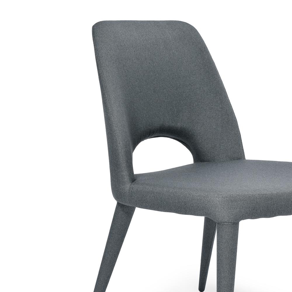 Mia Fabric Dining Chair - Gunmetal Grey - Dining Chairs