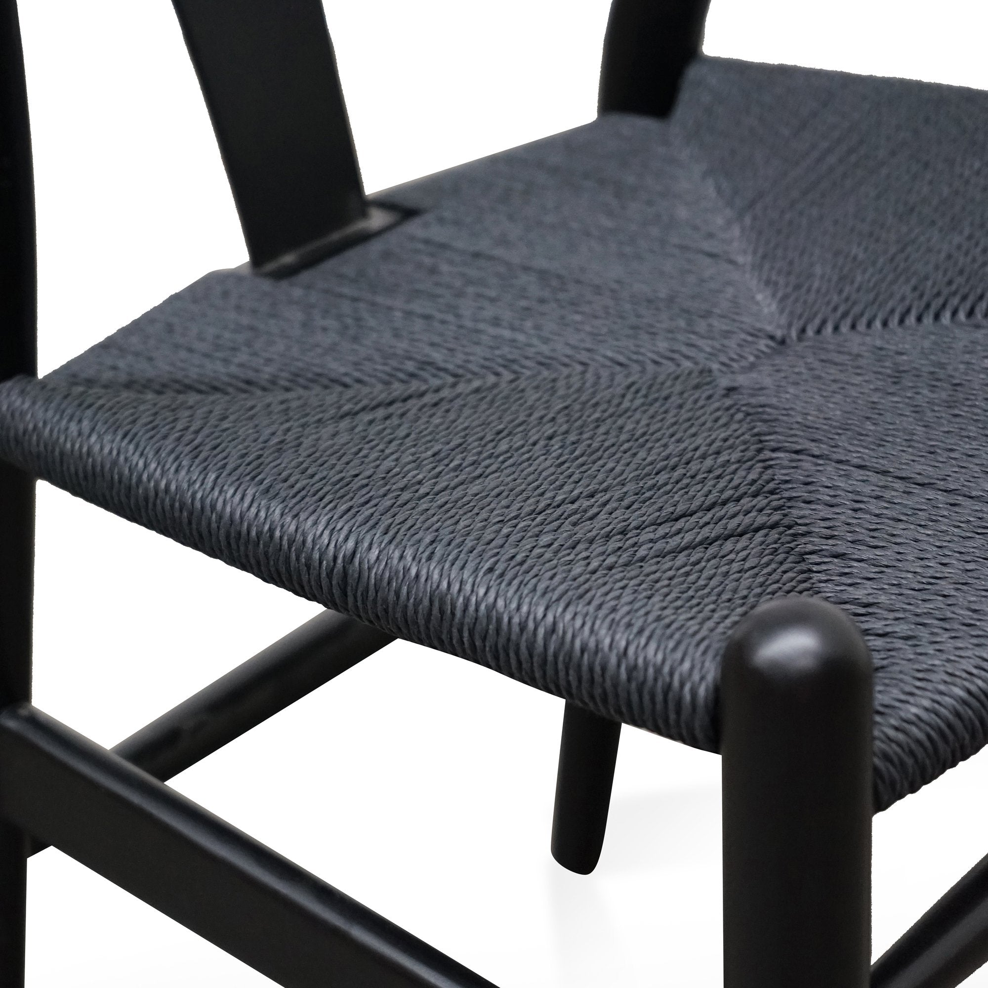 Mia Wooden Dining Chair - Full Black - Dining Chairs