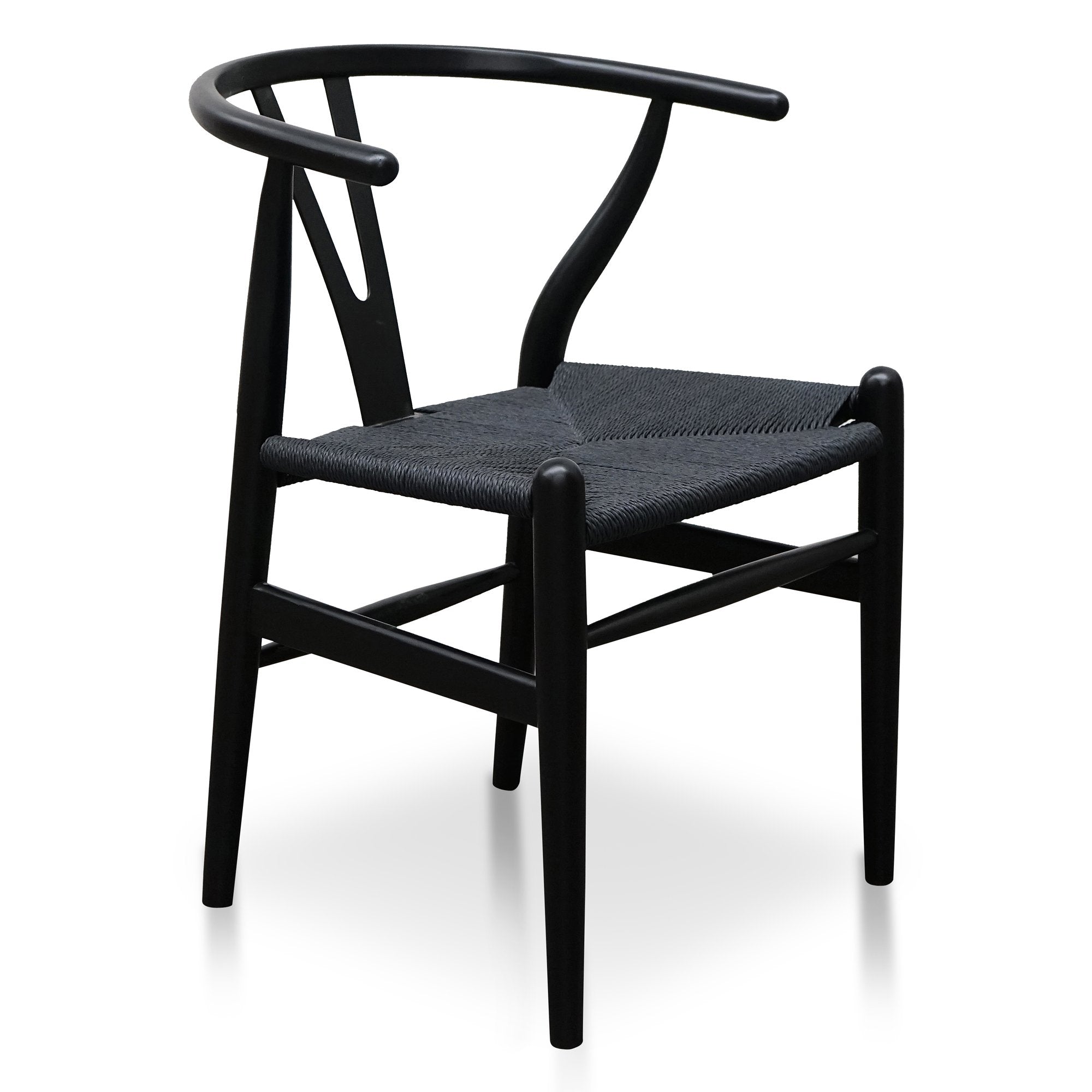 Mia Wooden Dining Chair - Full Black - Dining Chairs