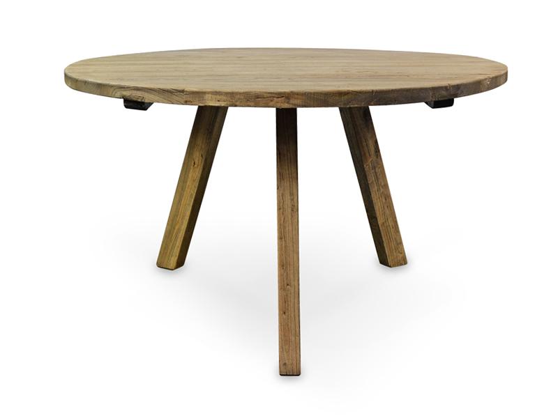 Mina Reclaimed 1.25m Round Wooden Dining Table - Dining Tables