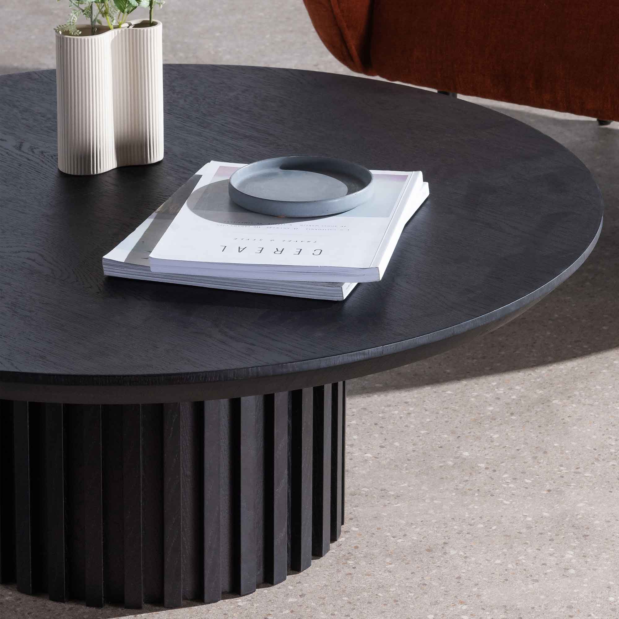 Nathan Wooden Round Coffee Table - Coffee Table