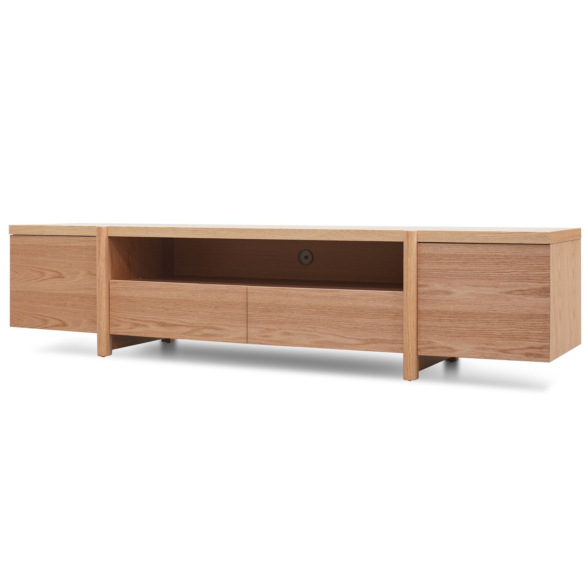 New York Lowline Wooden TV Entertainment Unit - Full Natural - TV Units