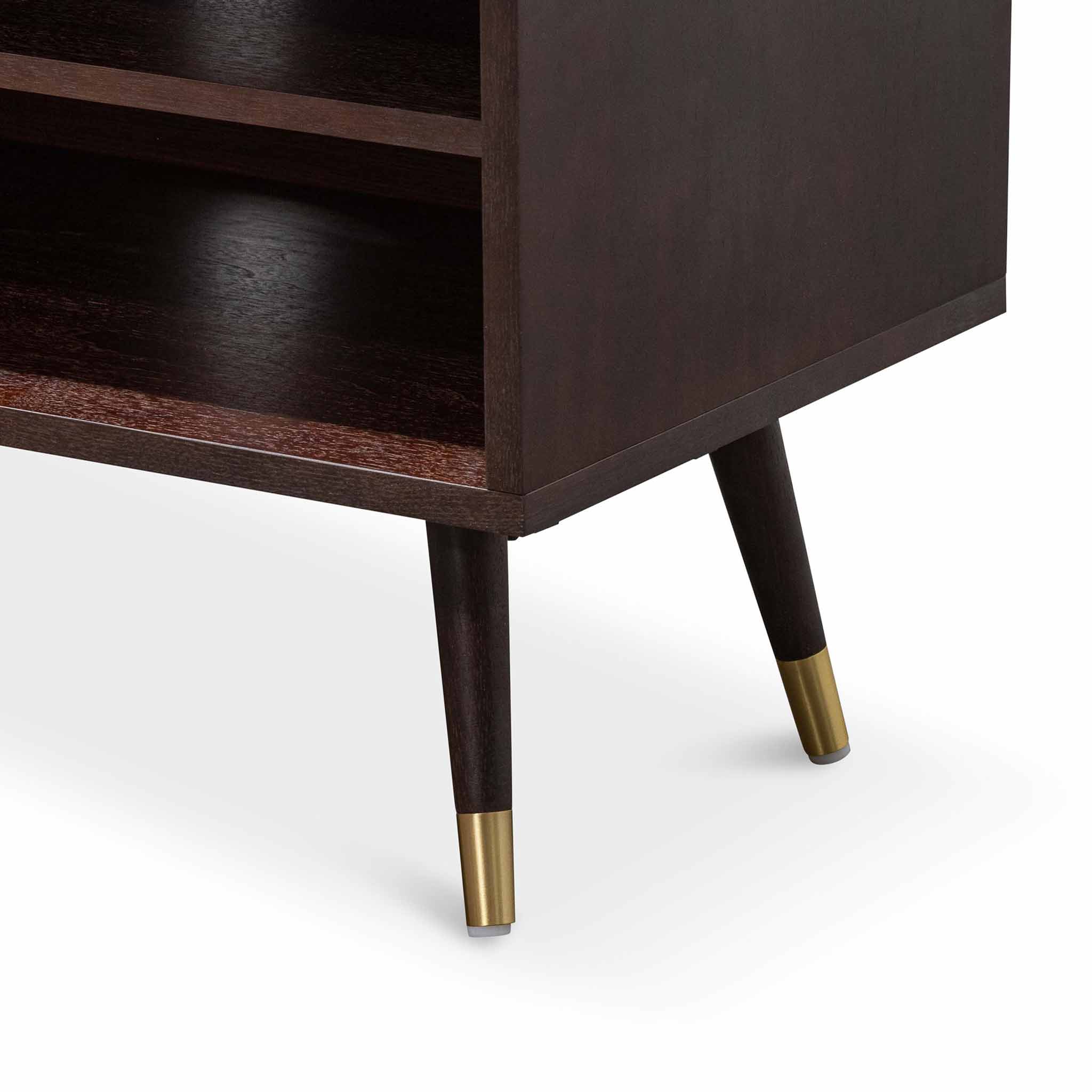 Nia Wooden TV Entertainment Unit - Walnut - TV Units