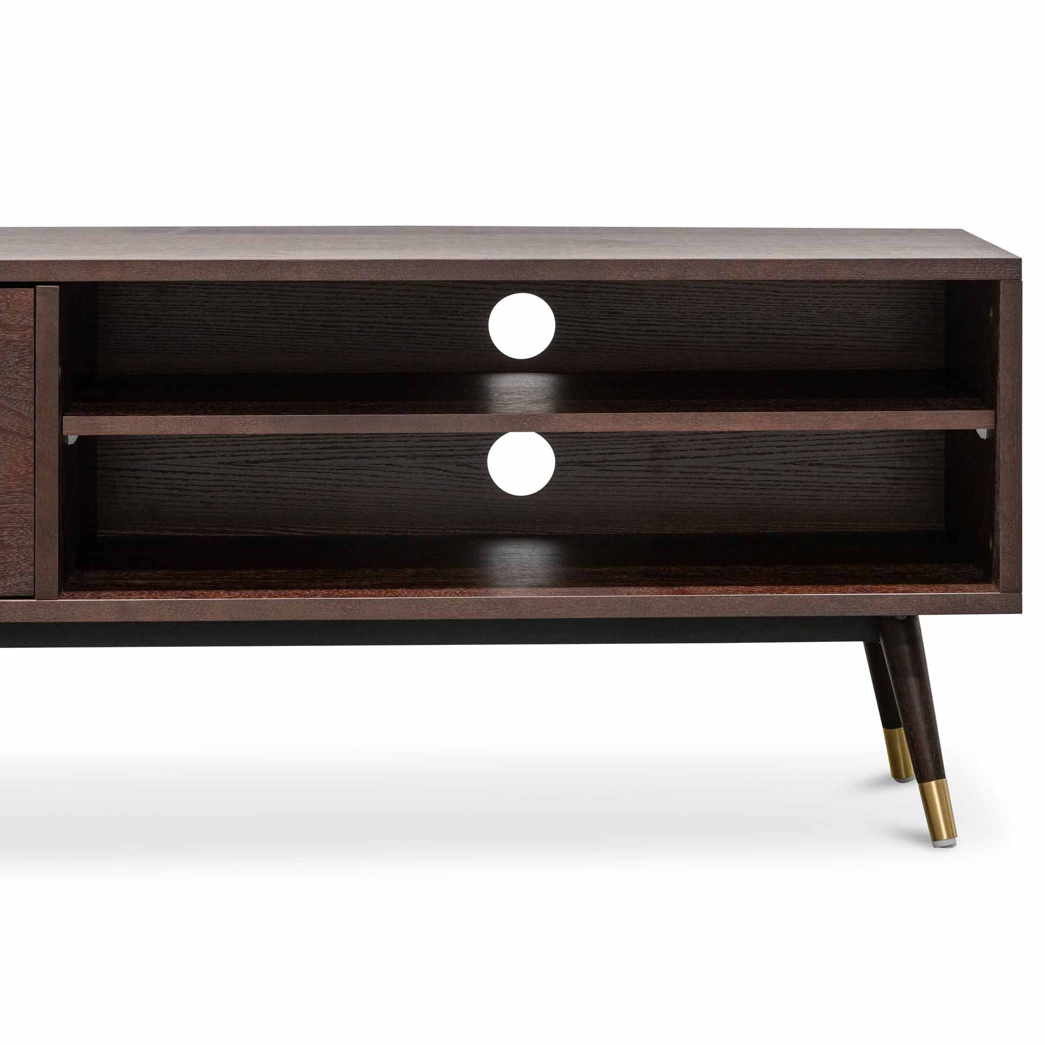 Nia Wooden TV Entertainment Unit - Walnut - TV Units