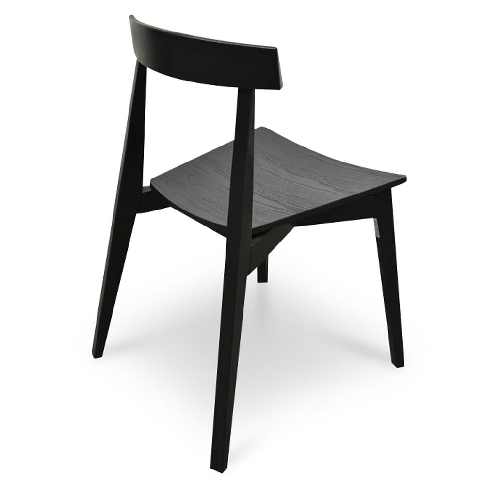 Noah Wood Dining Chair - Black - Dining Chairs
