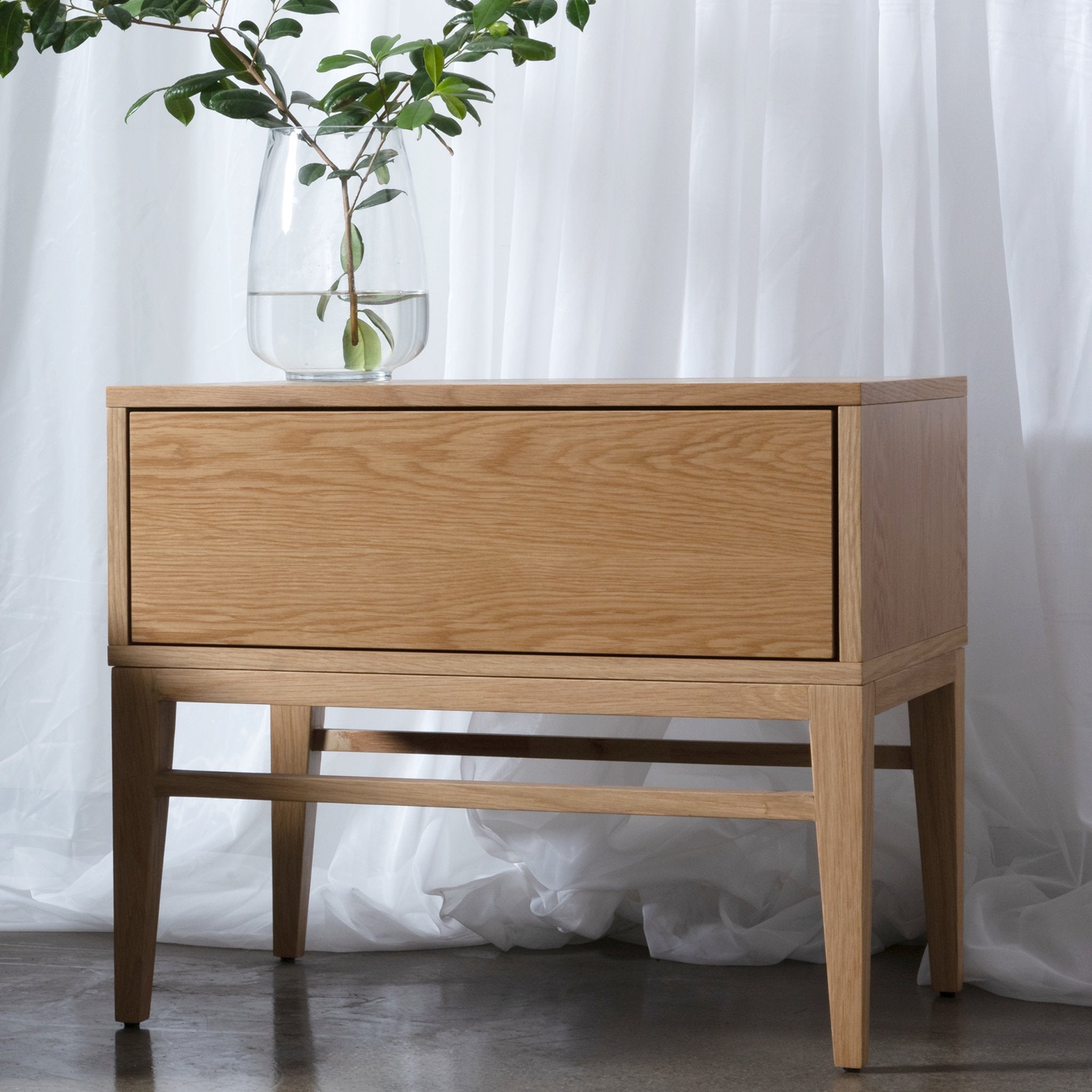 Nobi Bedside Table - Natural Oak - Bedside Tables