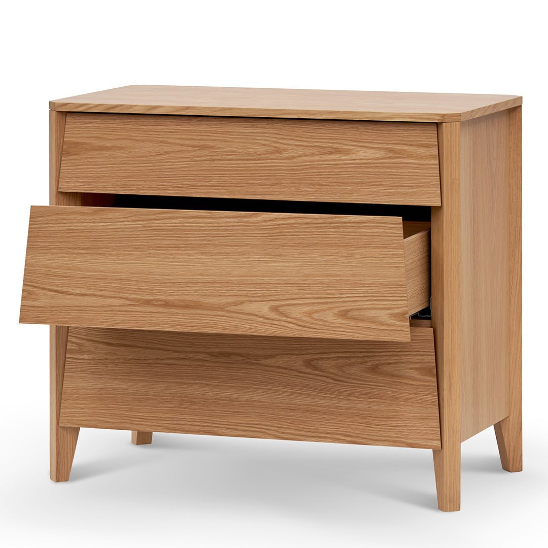 Oliver 3 Drawers Dresser Unit - Natural Oak - Dressers