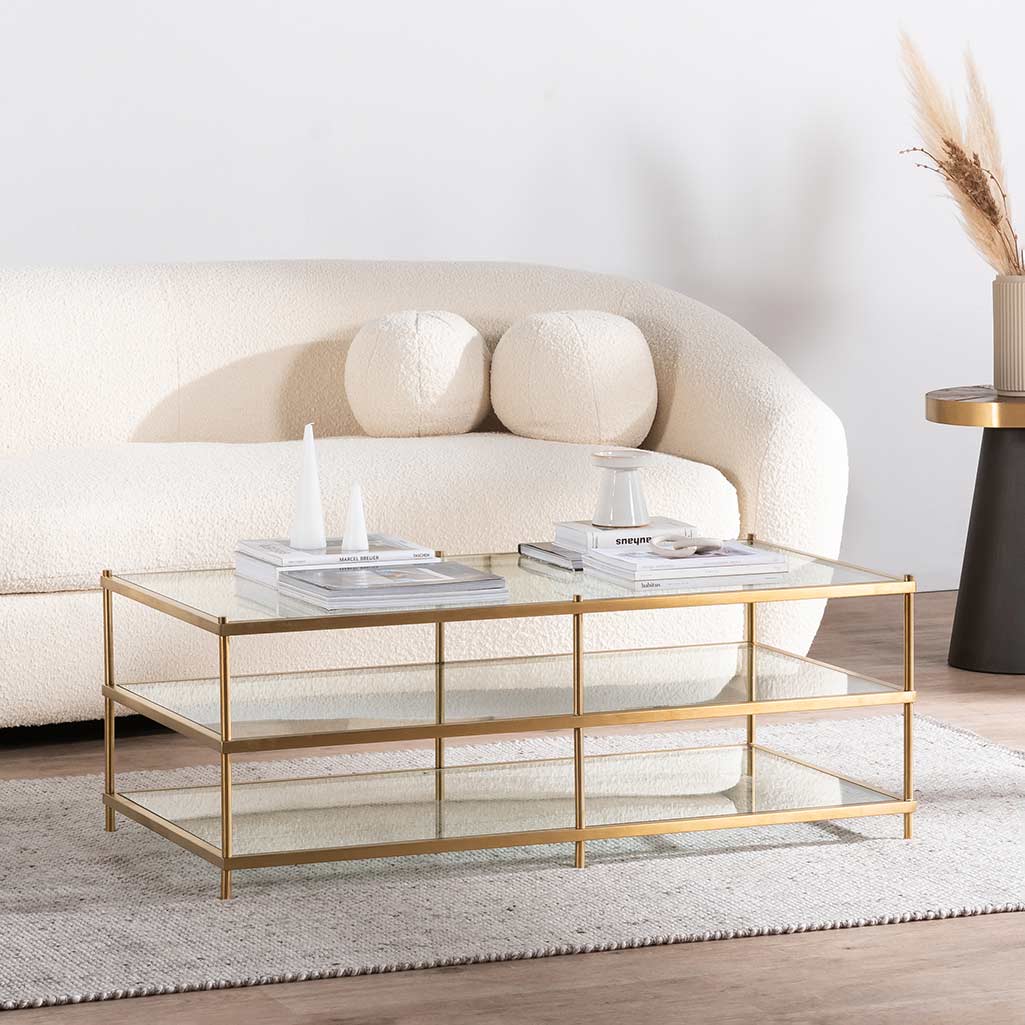 Olivia Glass Coffee Table - Coffee Table