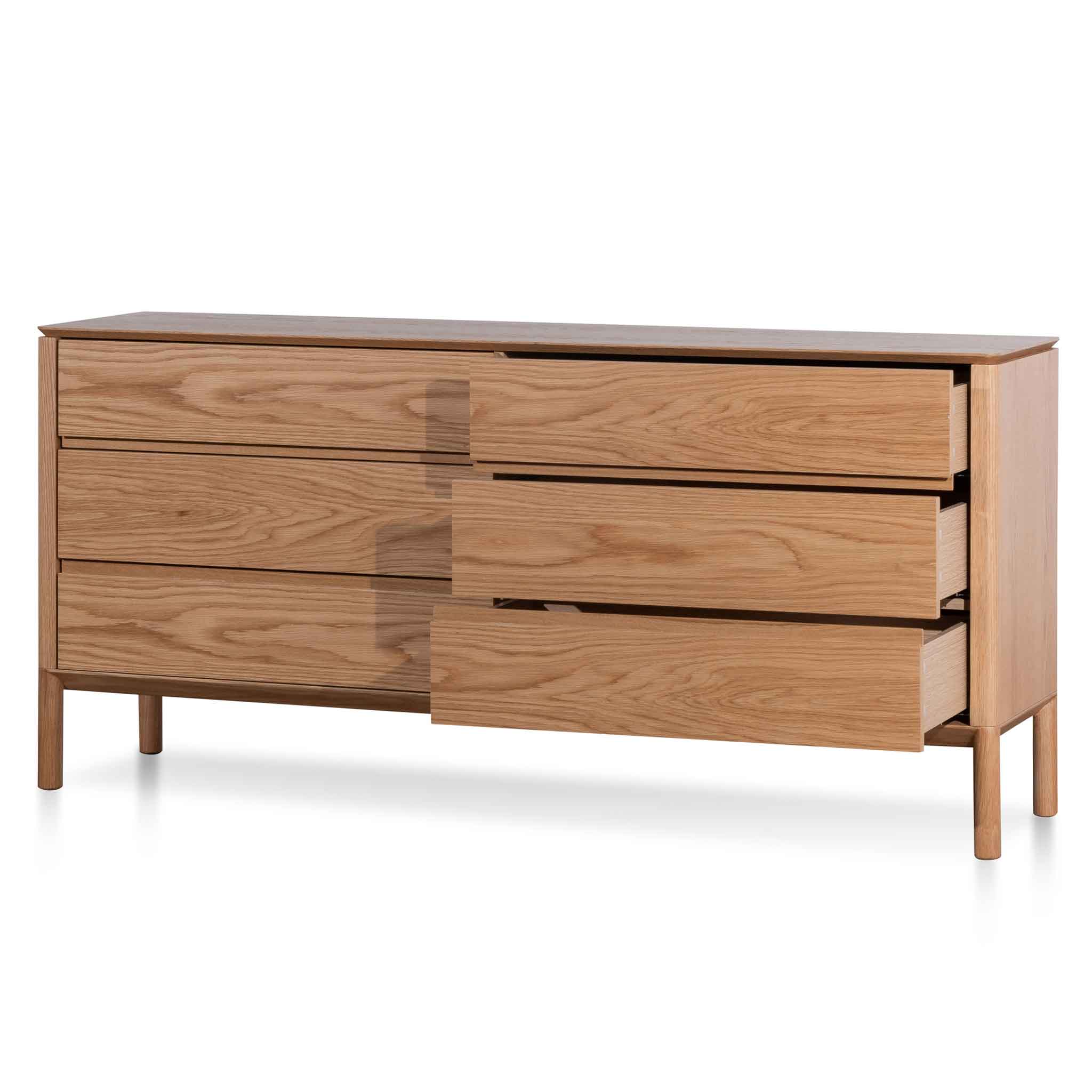 Owen 6 Drawers Wooden Chest - Natural - Dressers