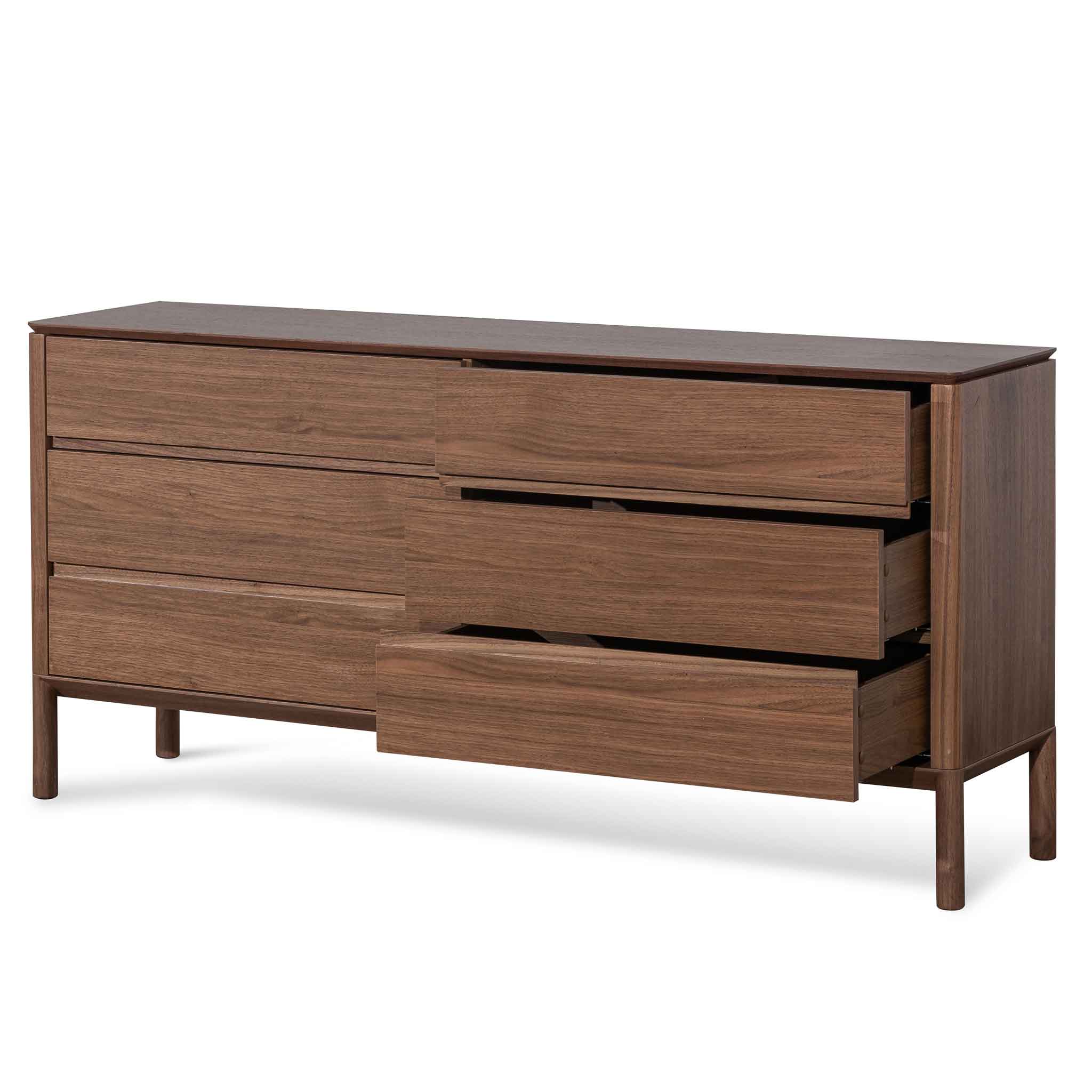 Owen 6 Drawers Wooden Chest - Walnut - Dressers