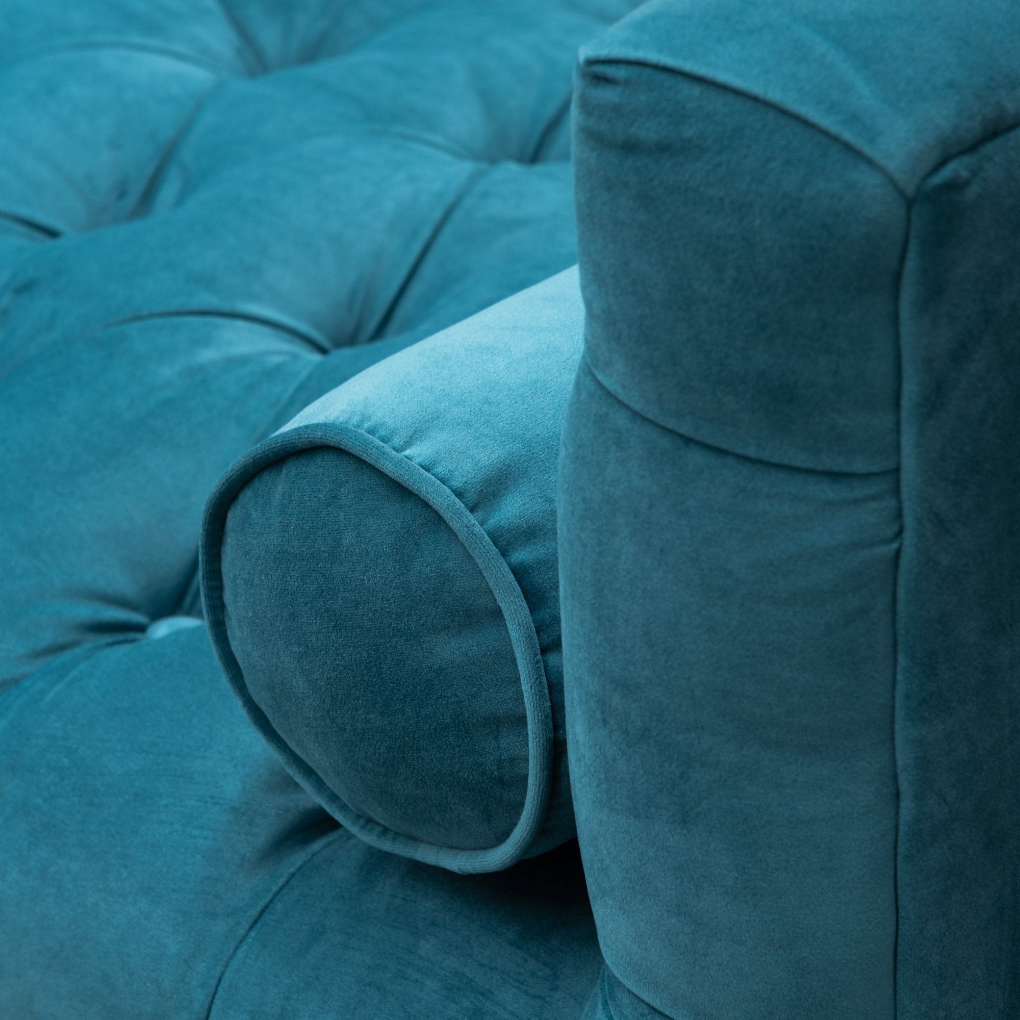 Penelope 3S Velvet Sofa - Turquoise - Sofas