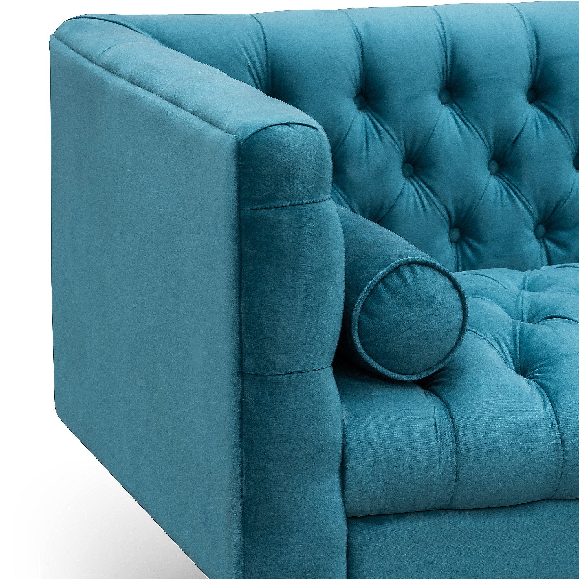 Penelope 3S Velvet Sofa - Turquoise - Sofas