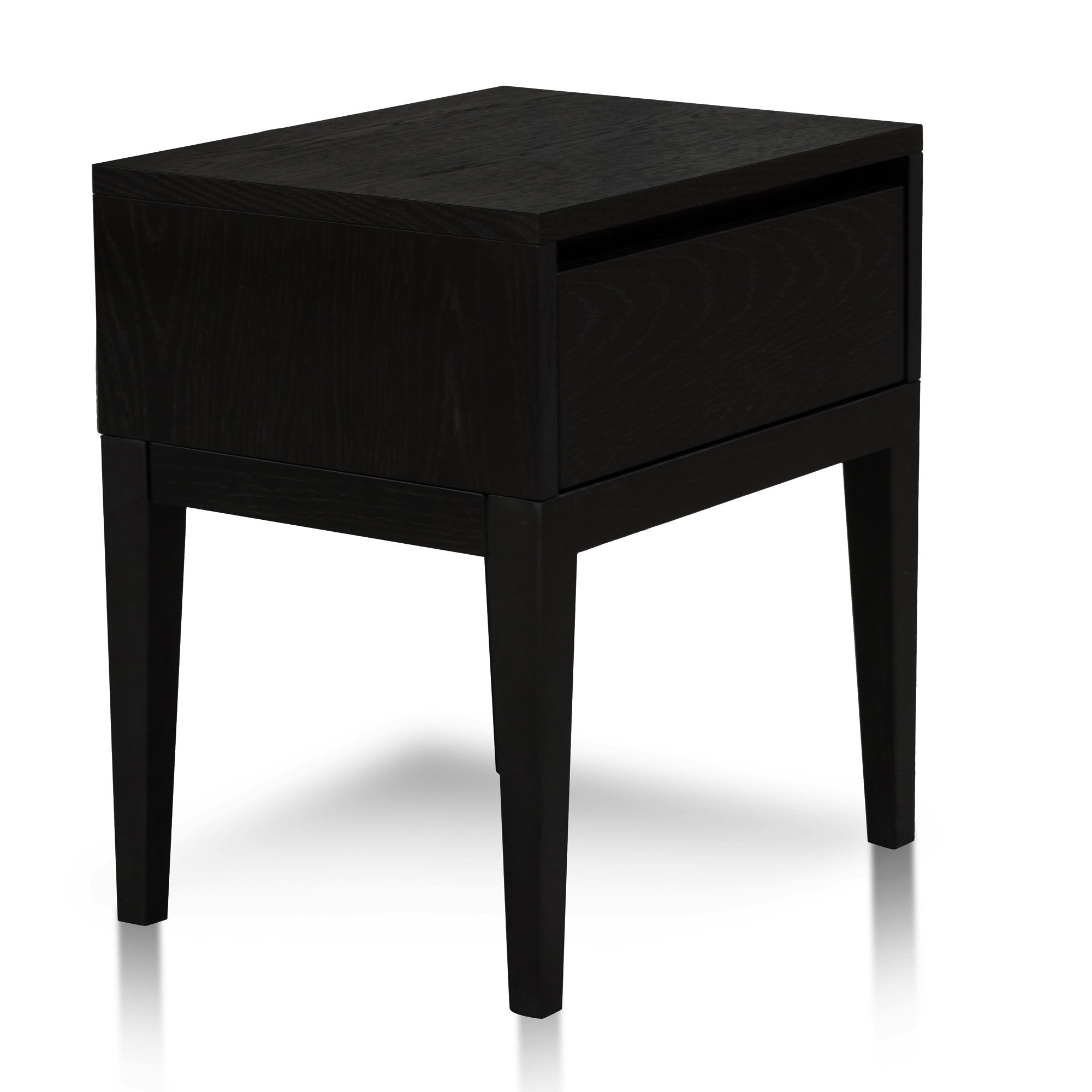 Preston Bedside Table - Black Oak - Bedside Tables