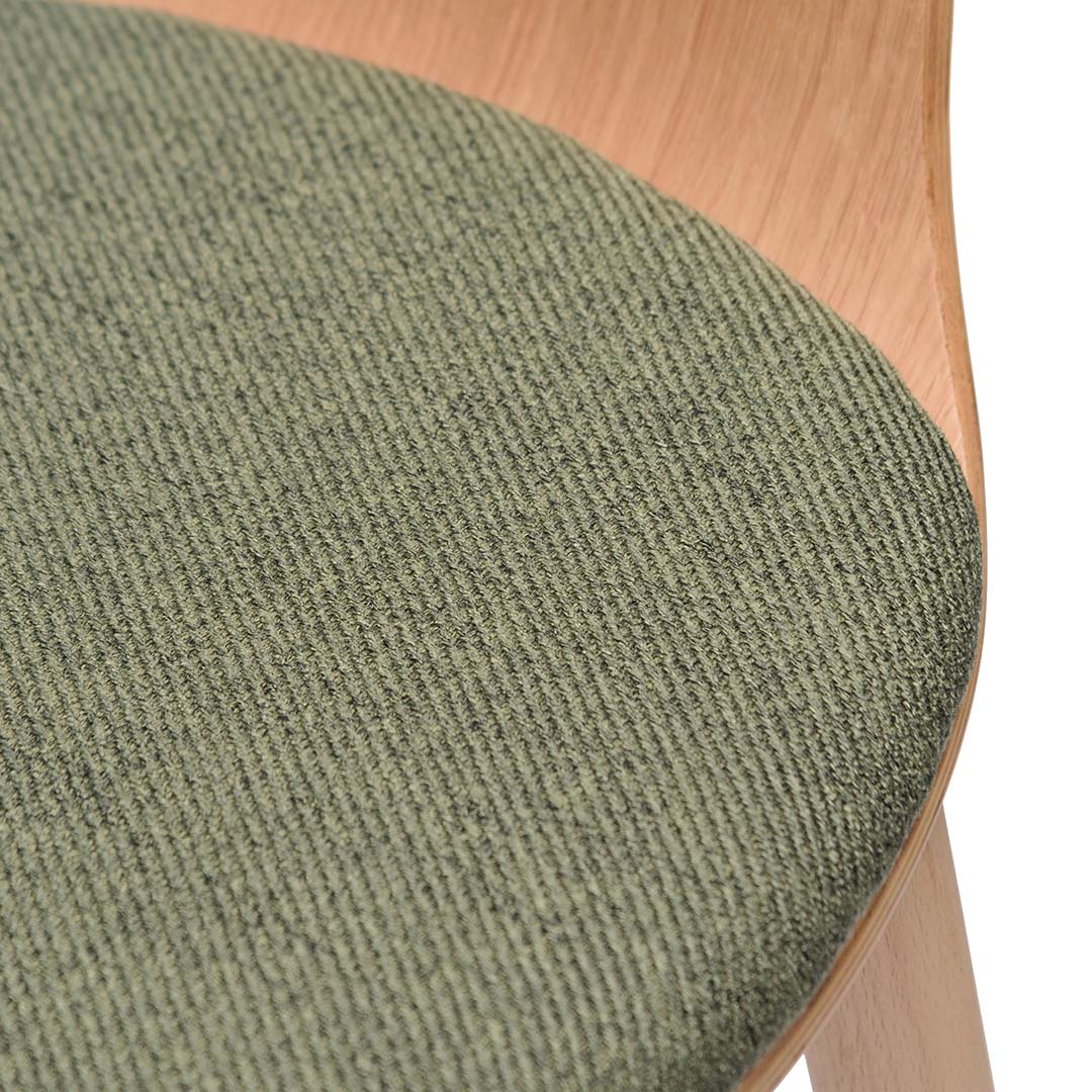 Rania Dining Chair - Light Green Fabric - Dining Chairs