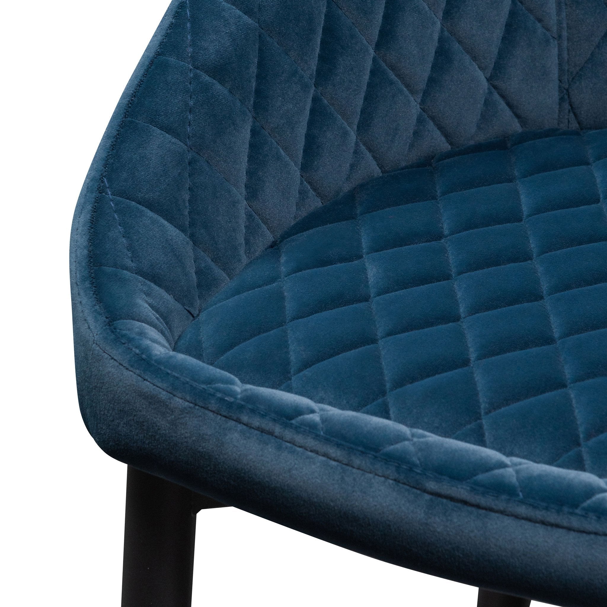 Rome Dining Chair - Navy Blue Velvet - Dining Chairs