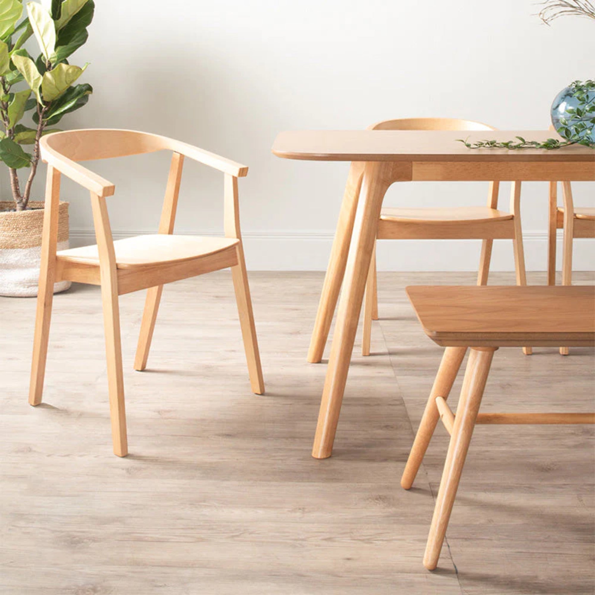 Selma Wooden Dining Chair - Natural - Dining Chairs