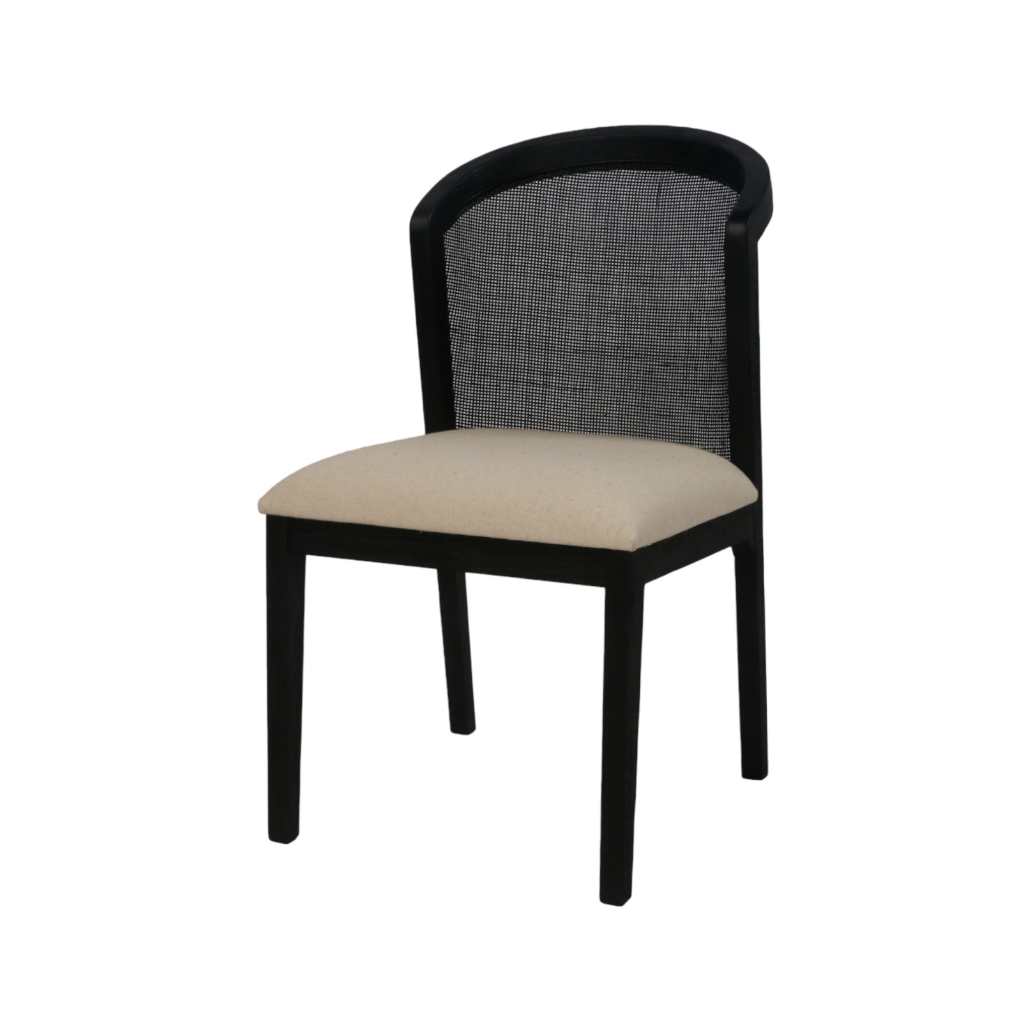 Set of 2 Edward Elm Dining Chair - Black - Dining Chairs