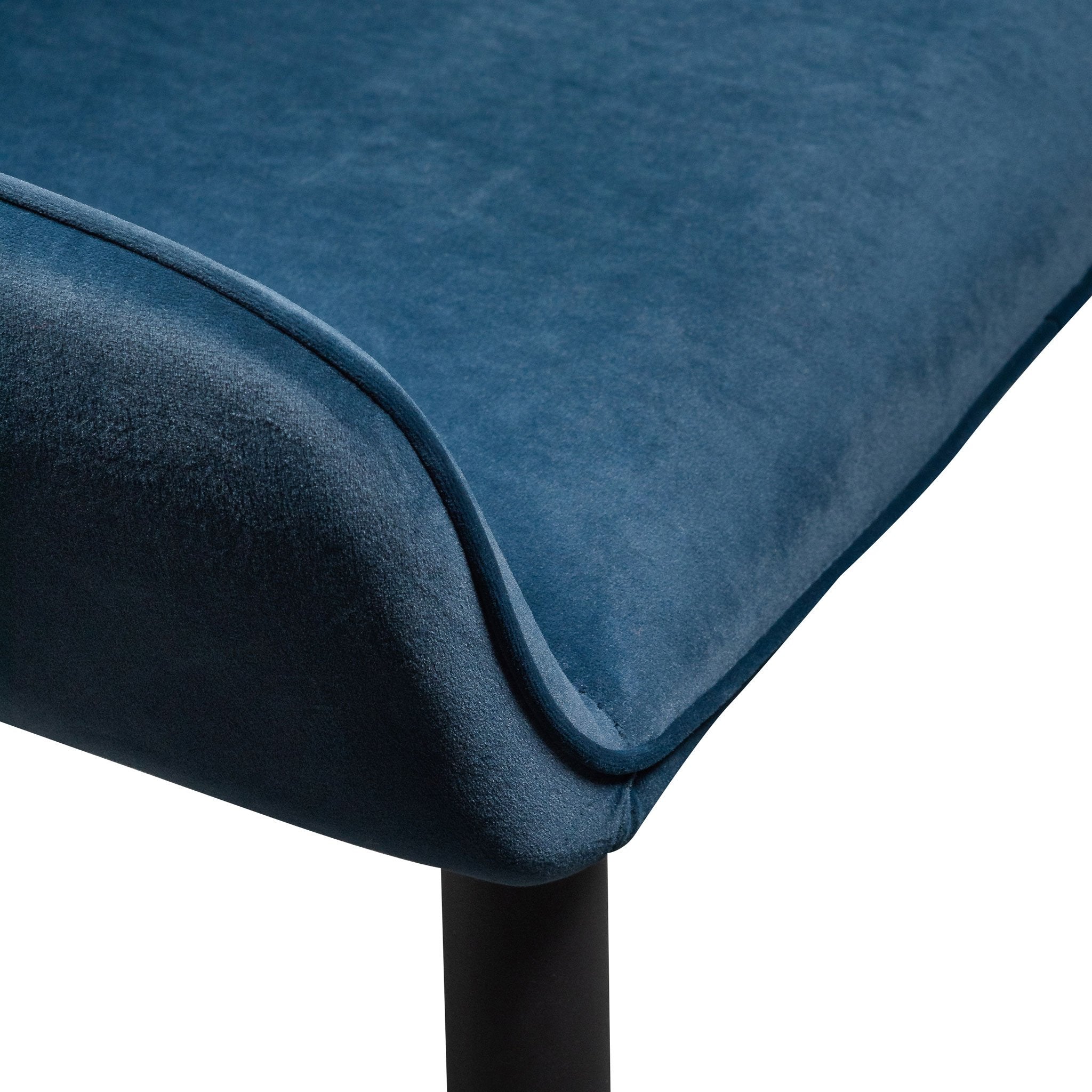 Set of 2 Lina Dining Chair - Navy Blue Velvet - Dining Chairs