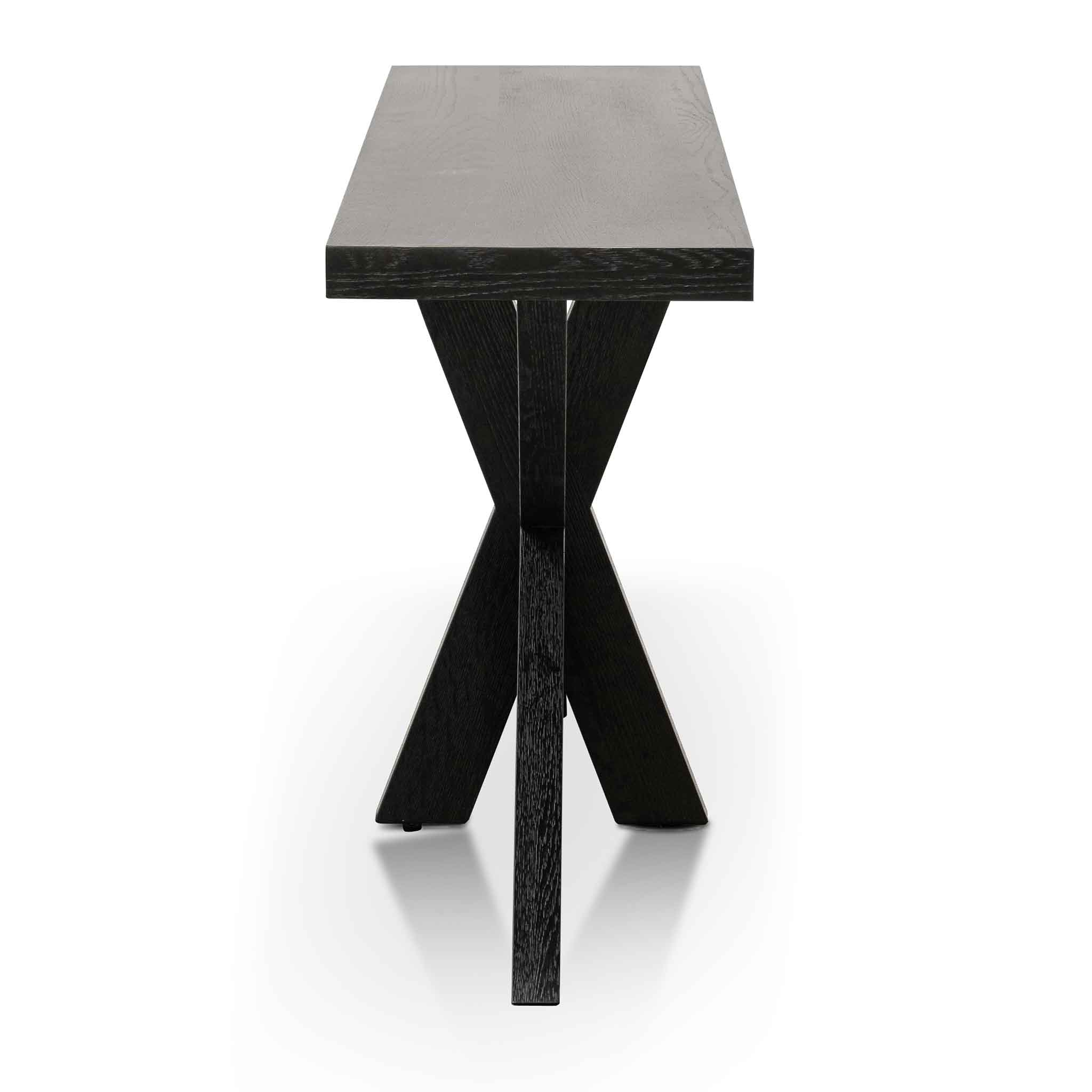 Skylar Console Table - Textured Espresso Black - Console