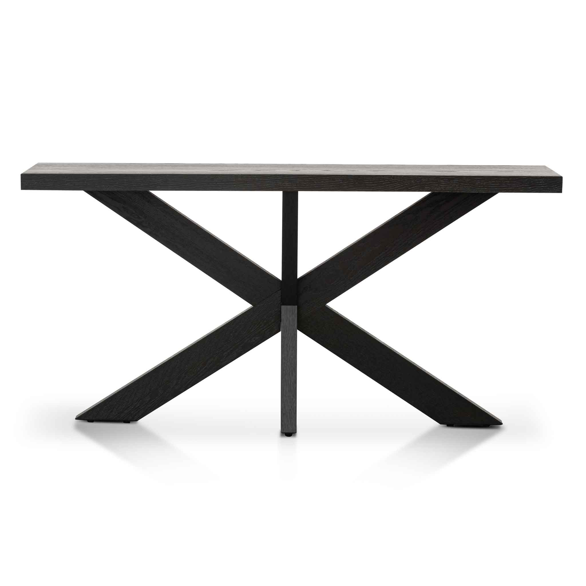 Skylar Console Table - Textured Espresso Black - Console