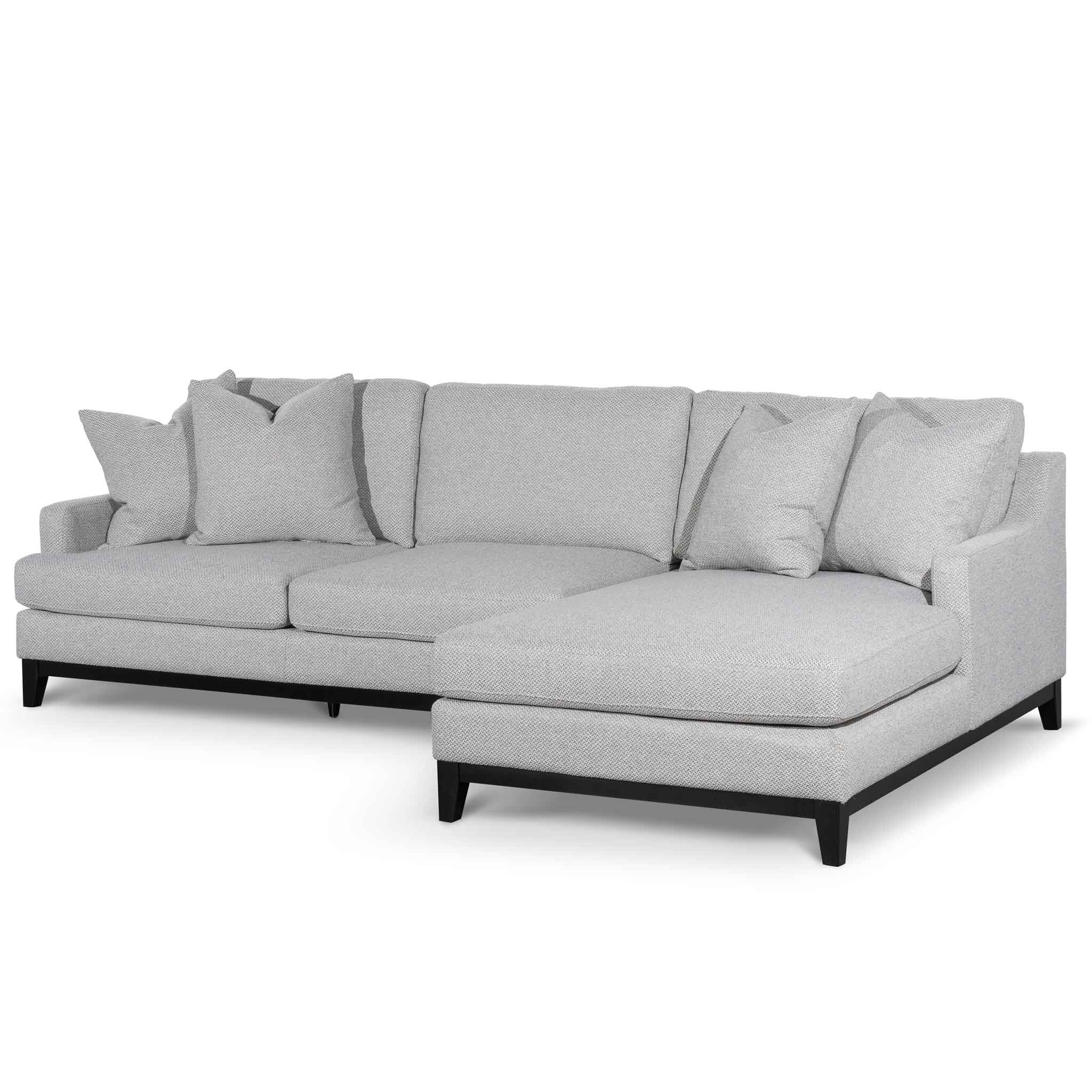 Sofia 3S Right Chaise Sofa - Granite Grey - Sofas