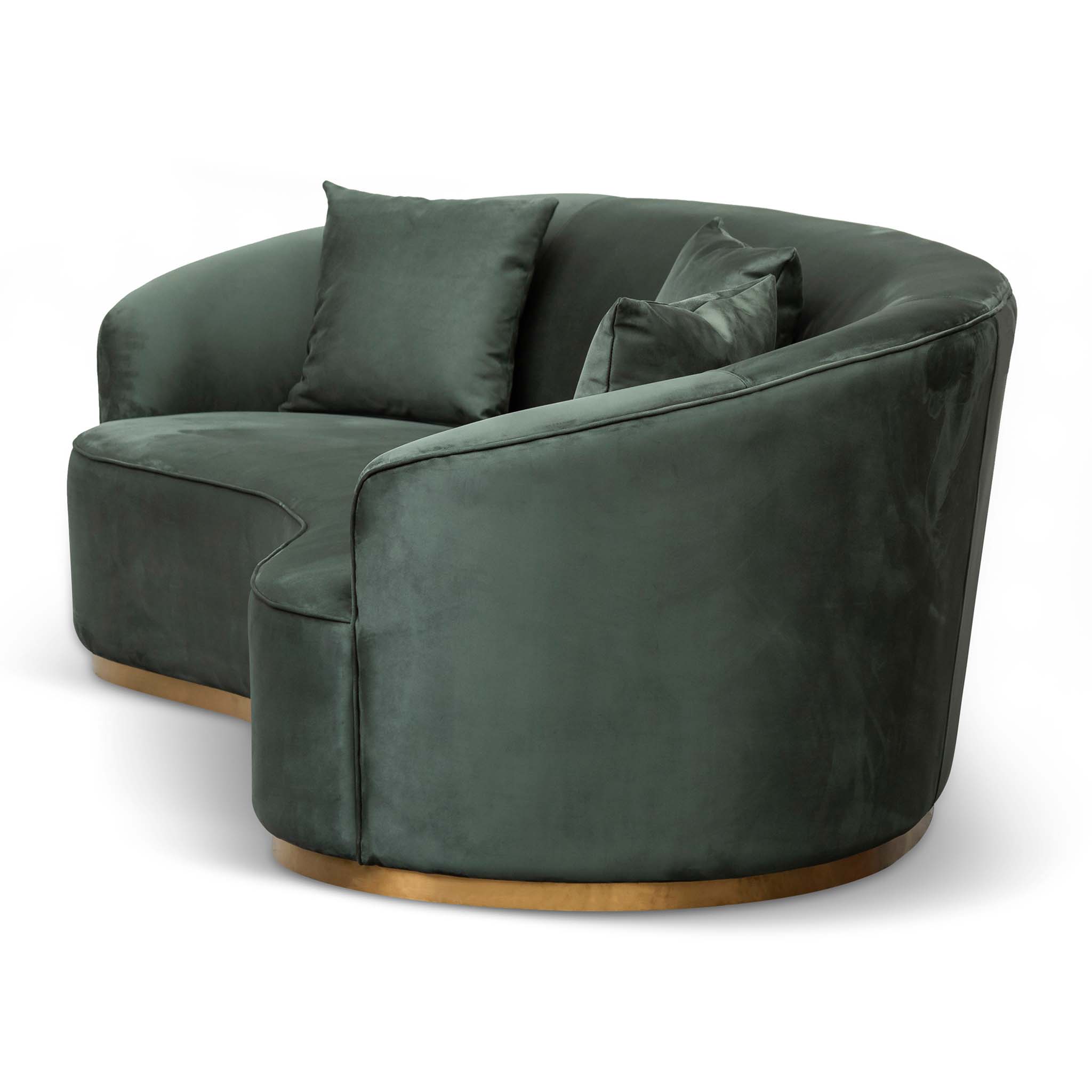 Sophie 3S Sofa - Dark Green Velvet - Sofas