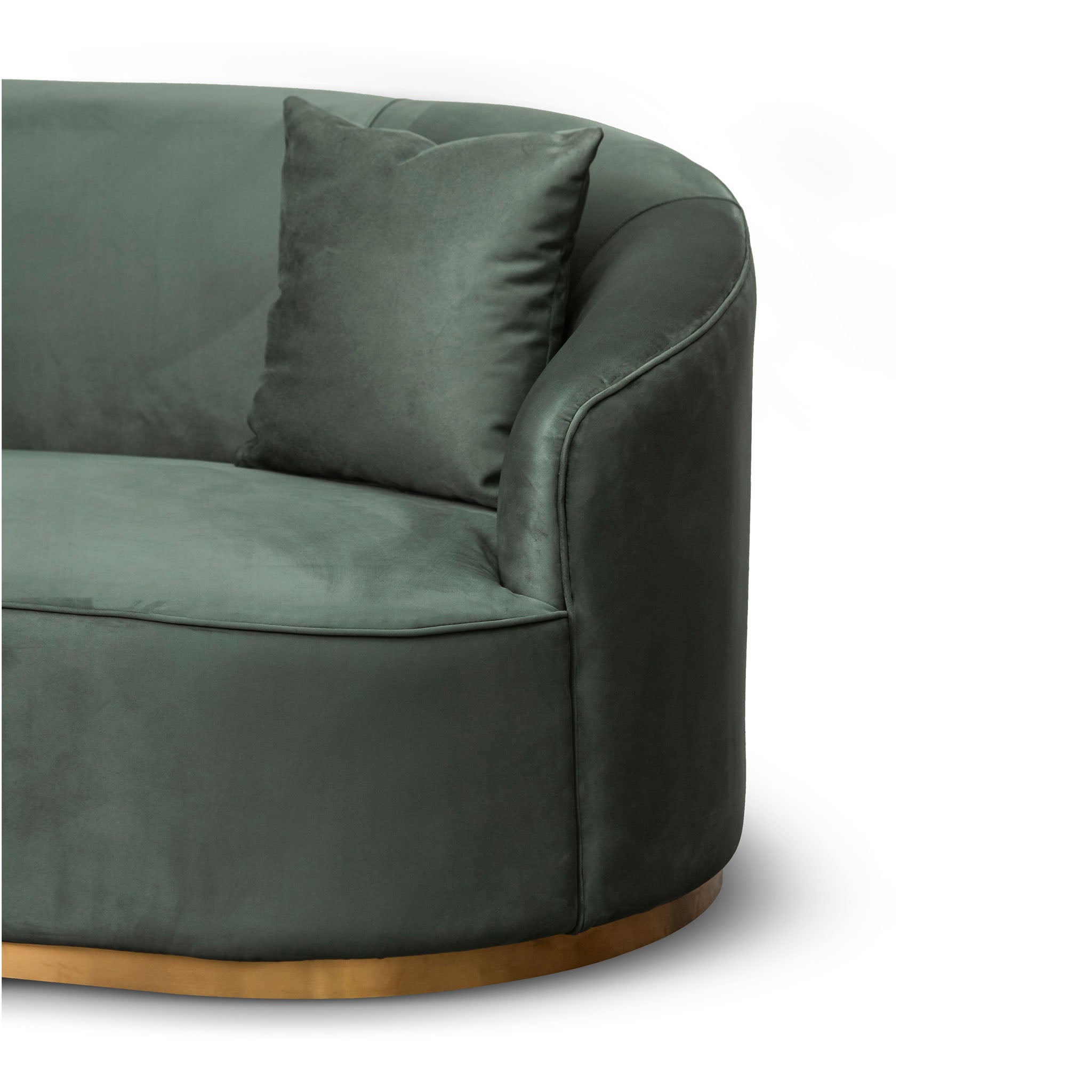 Sophie 3S Sofa - Dark Green Velvet - Sofas