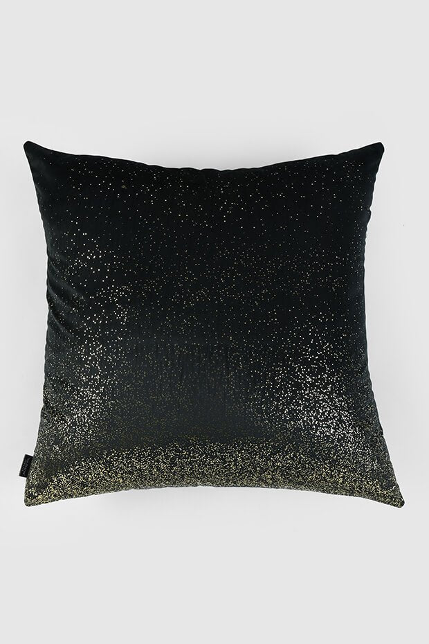 Splatter Luxe Pillow Cover , Black - Pillow Covers