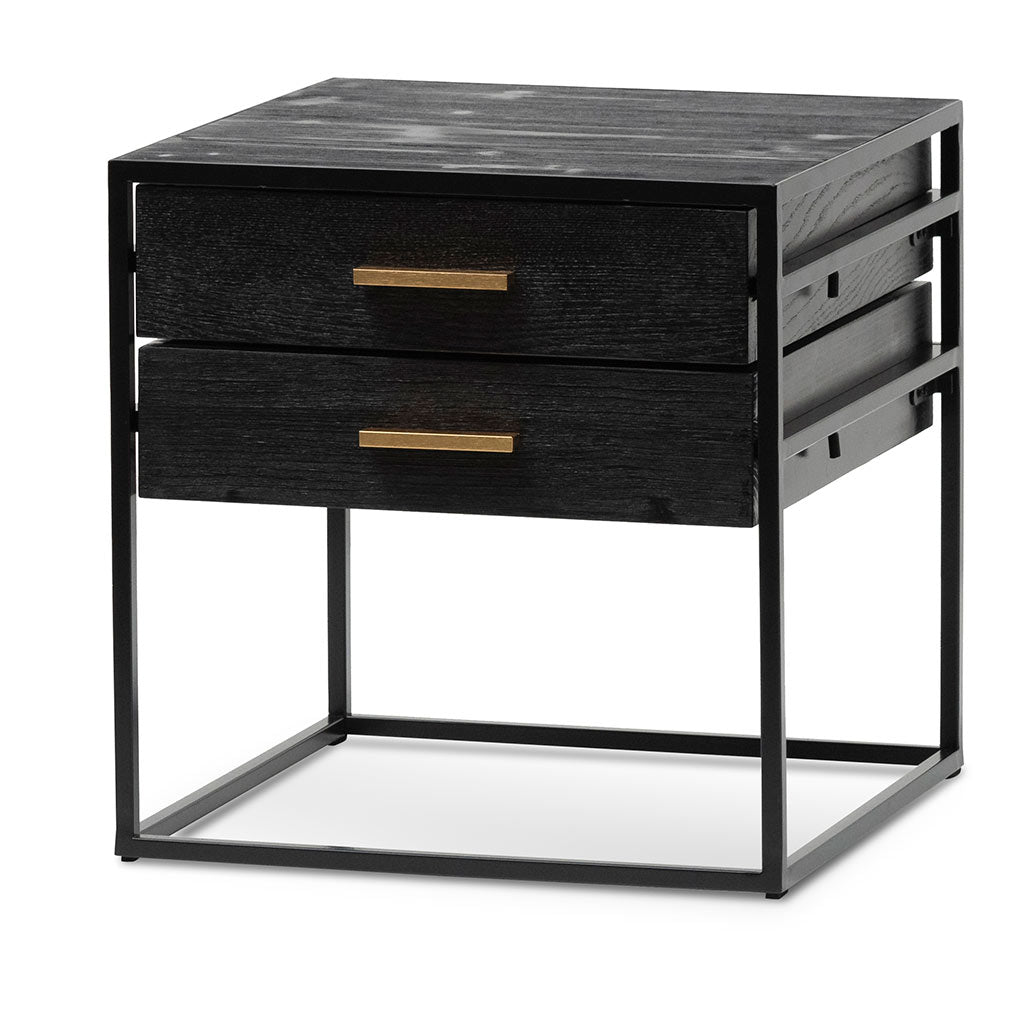 Sylas Side Table - Full Black - Bedside Tables