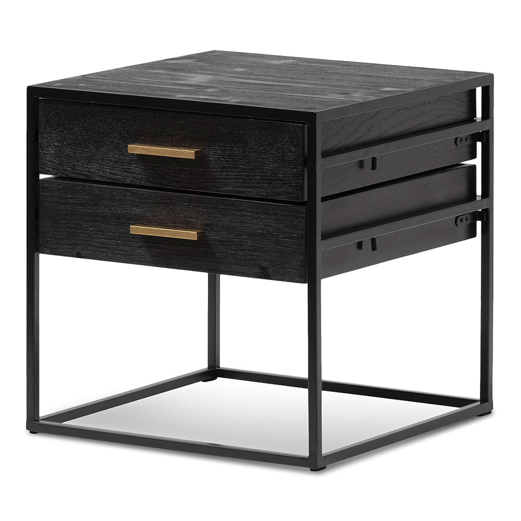 Sylas Side Table - Full Black - Bedside Tables