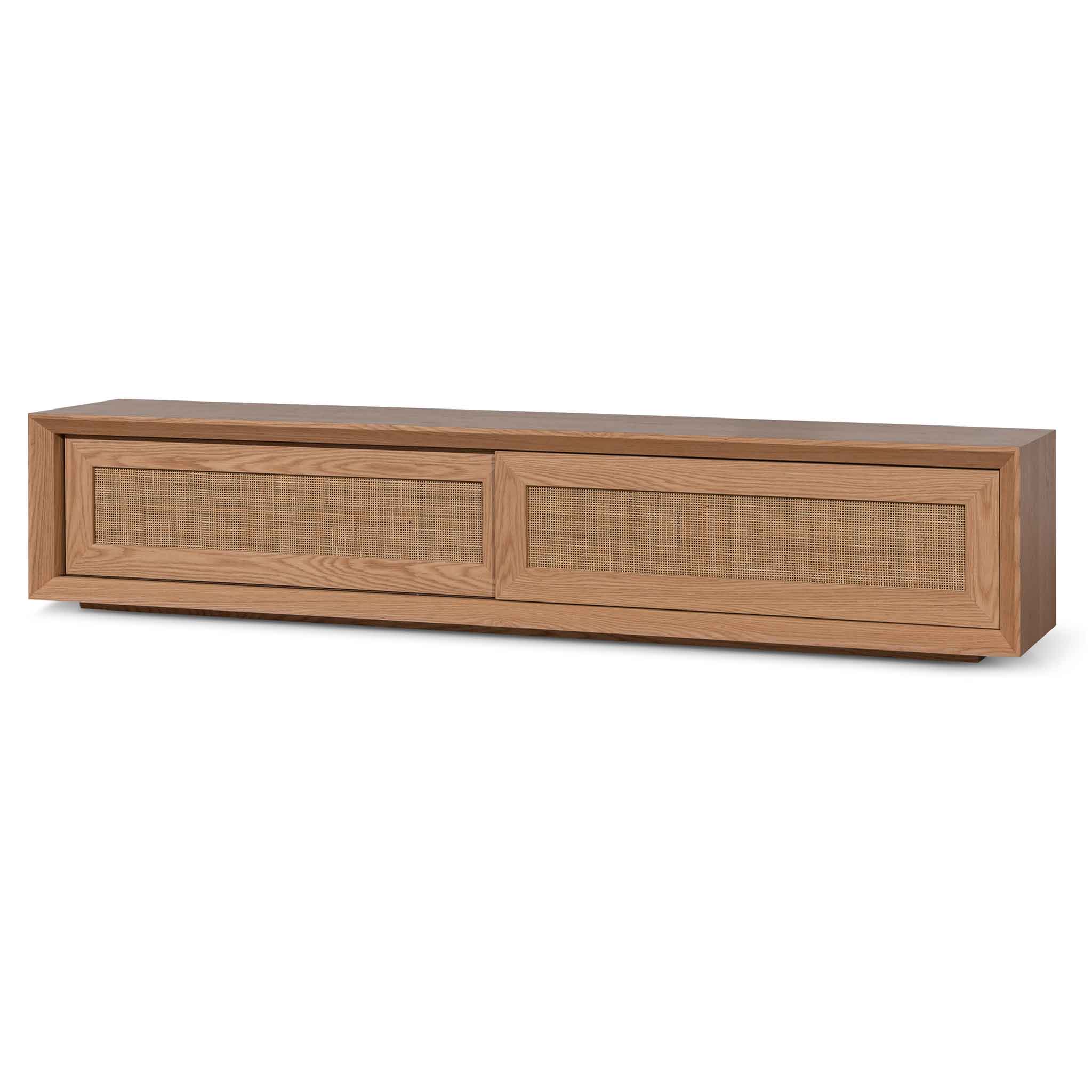 Talia Rattan Doors TV Entertainment Unit - Natural - TV Units