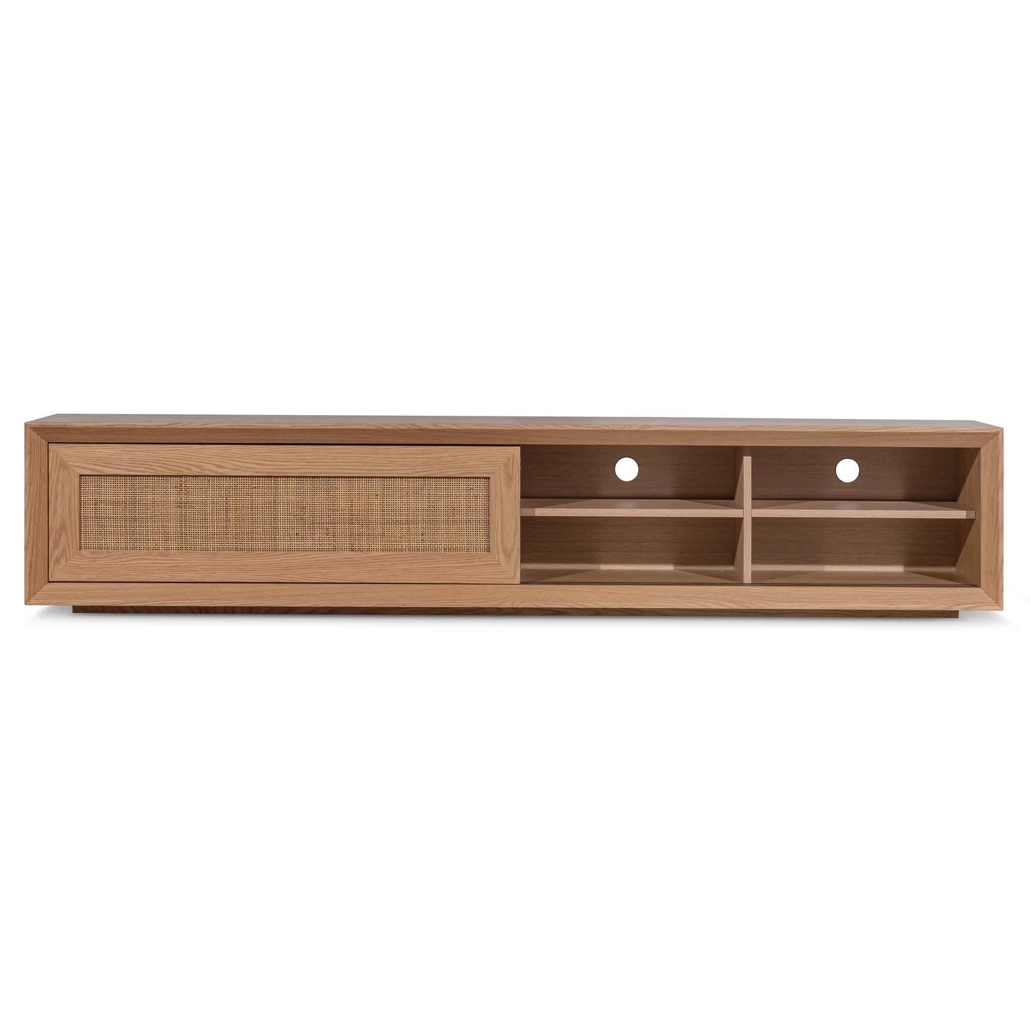 Talia Rattan Doors TV Entertainment Unit - Natural - TV Units