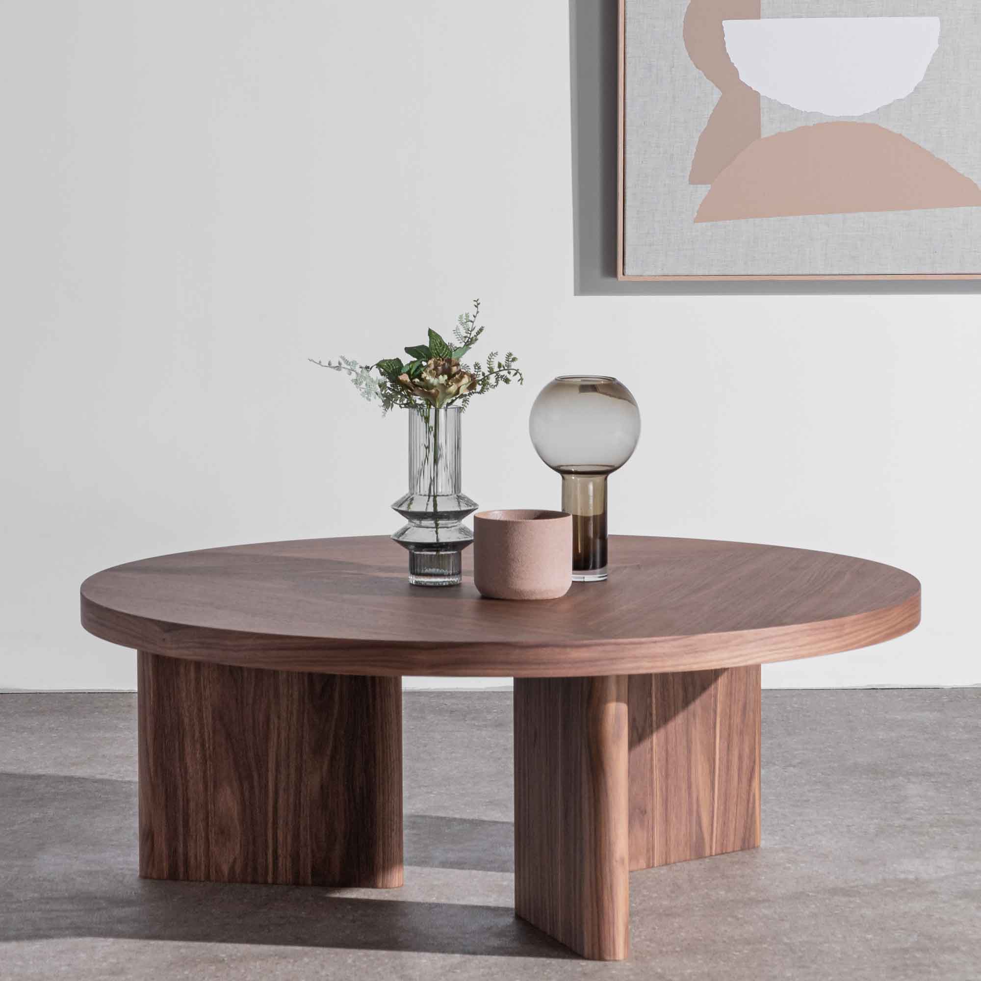 Talia Wooden Round Coffee Table - Coffee Table