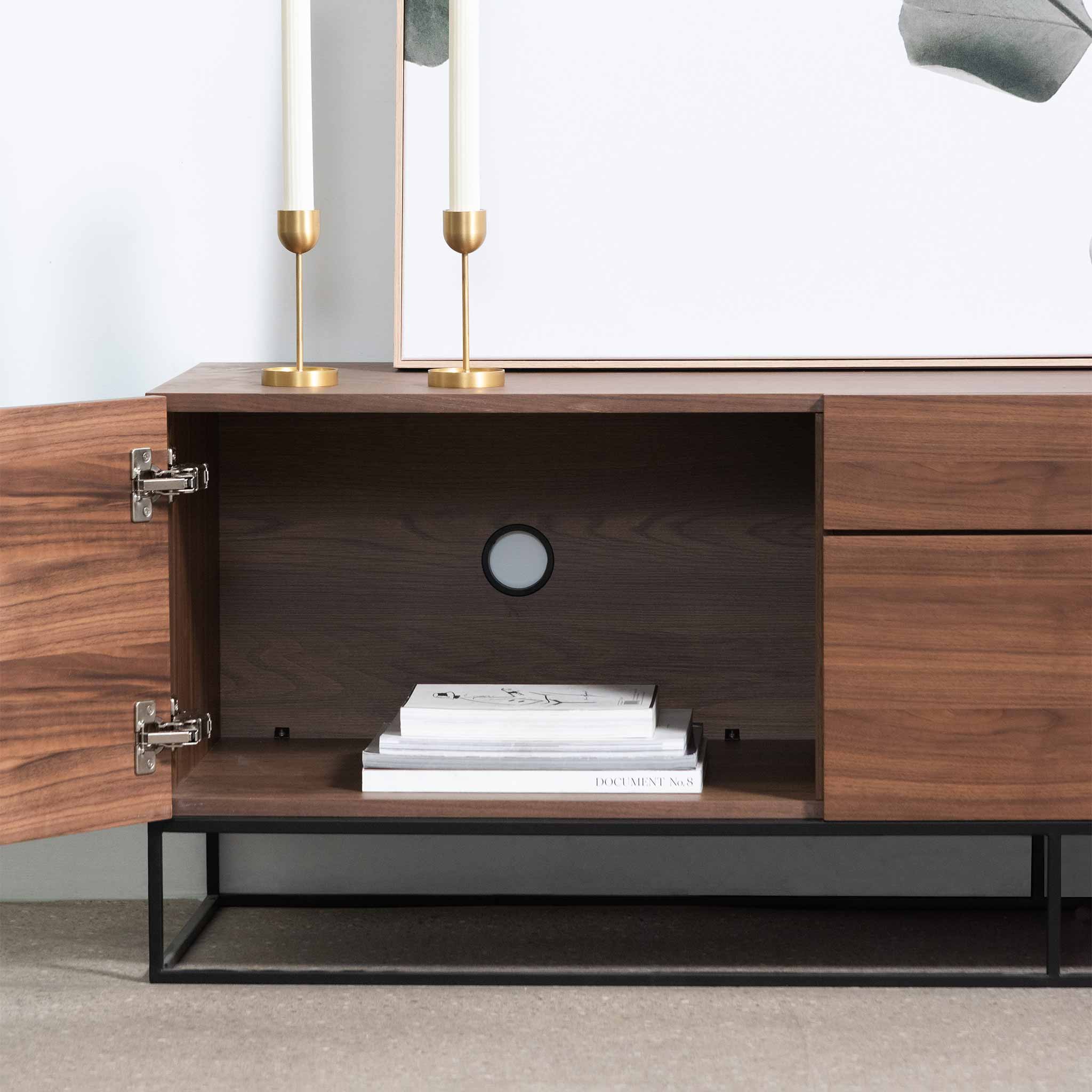 Talia Wooden TV Stand - Walnut - TV Units