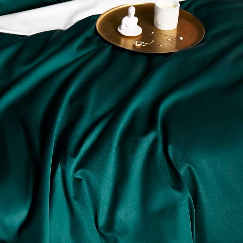 Triplo Bourdon Green Duvet Cover Set (Egyptian Cotton) - Duvet Covers