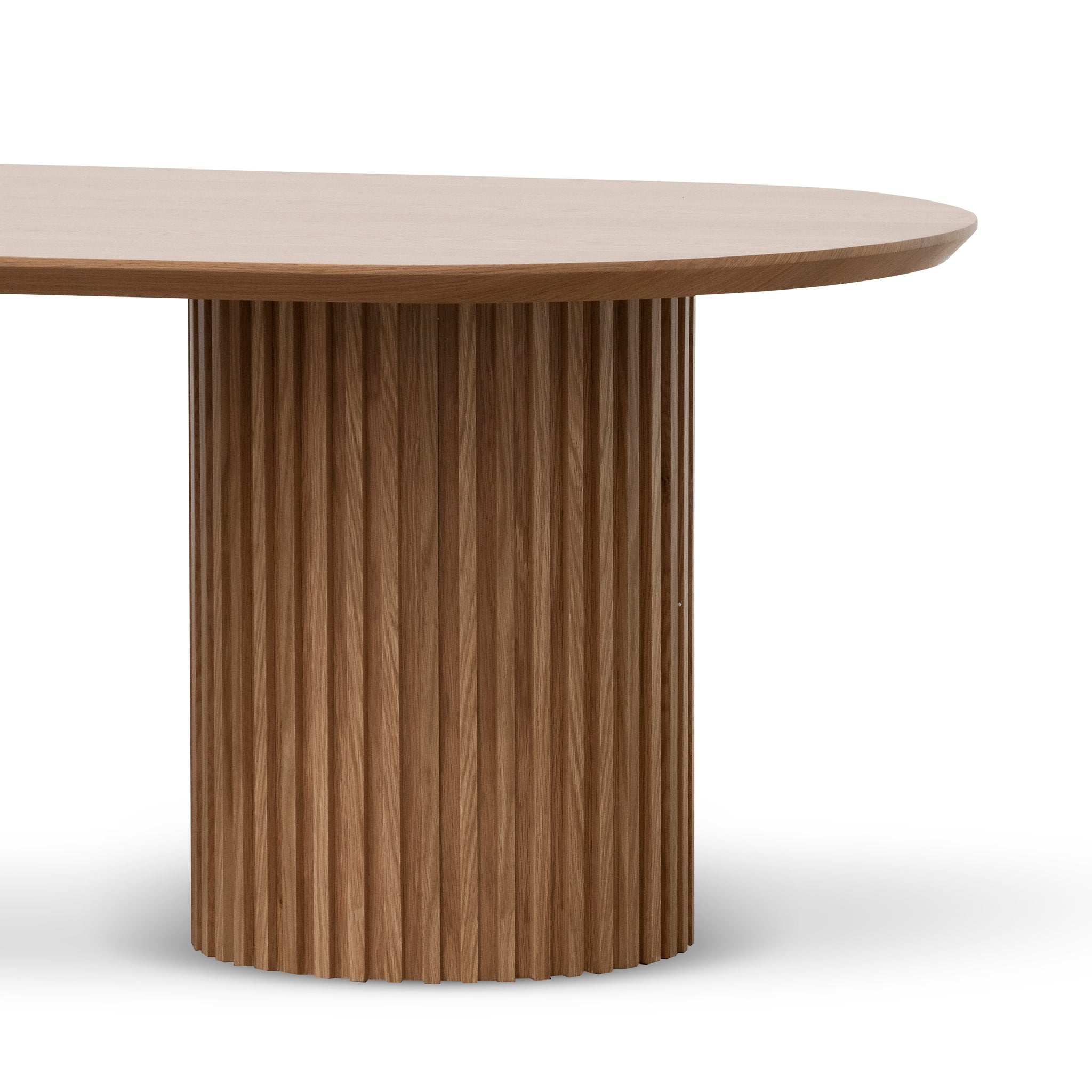 Vics 2.8m Wooden Dining Table - Natural - Dining Tables