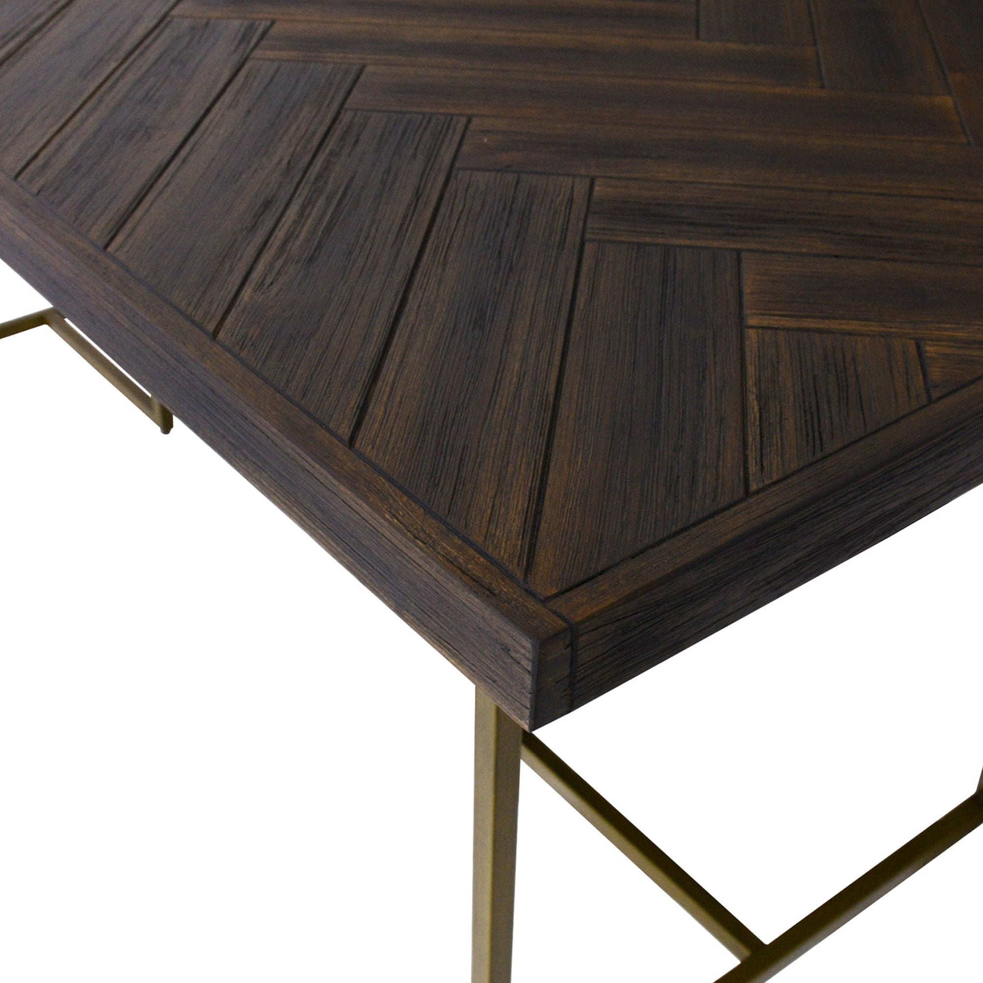 Vienno 2.1m Herringbone Dining Table - Walnut - Dining Tables