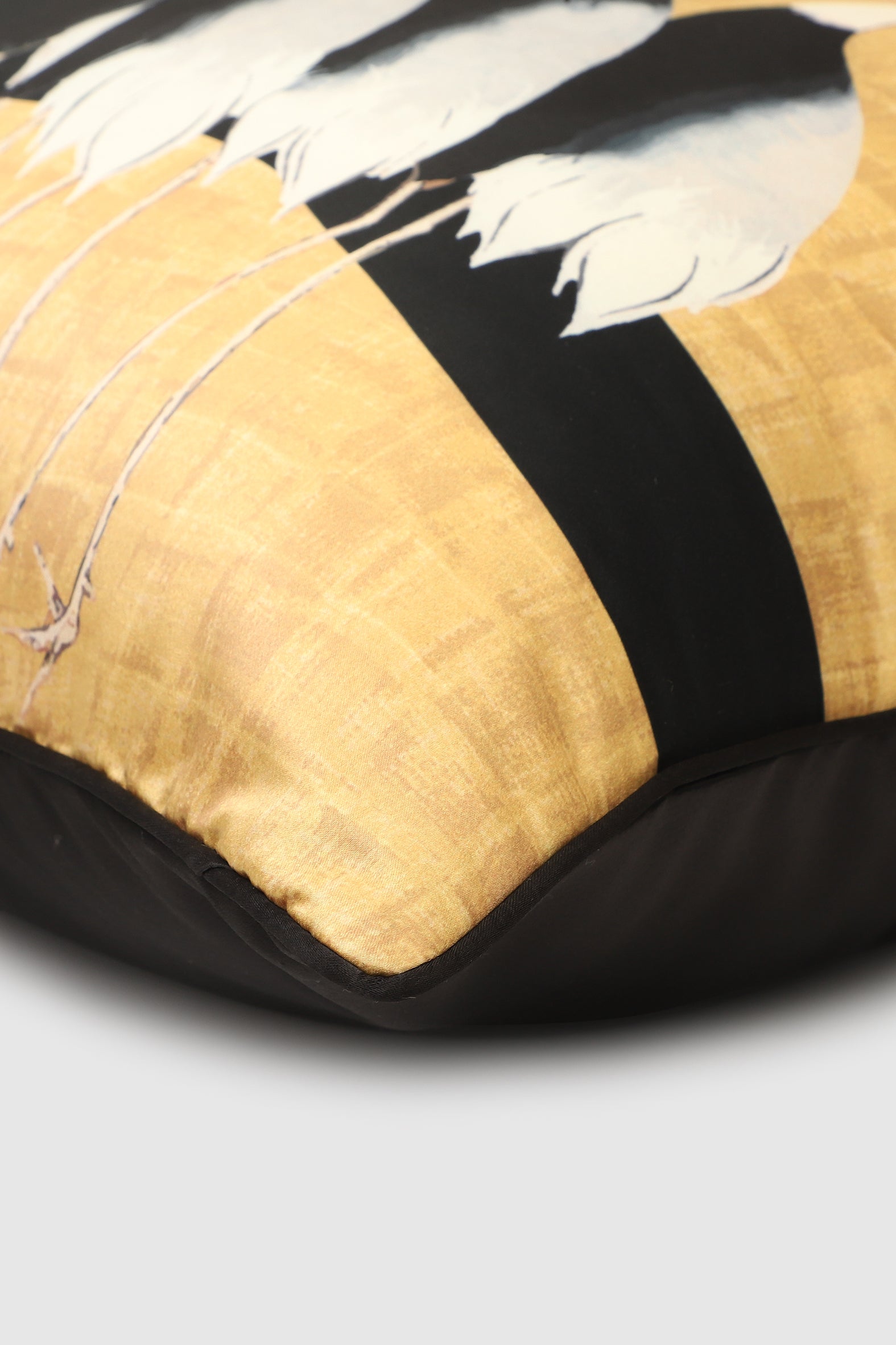 Wings of Grandeur Sateen Pillow Cover , Yellow - Pillow Covers